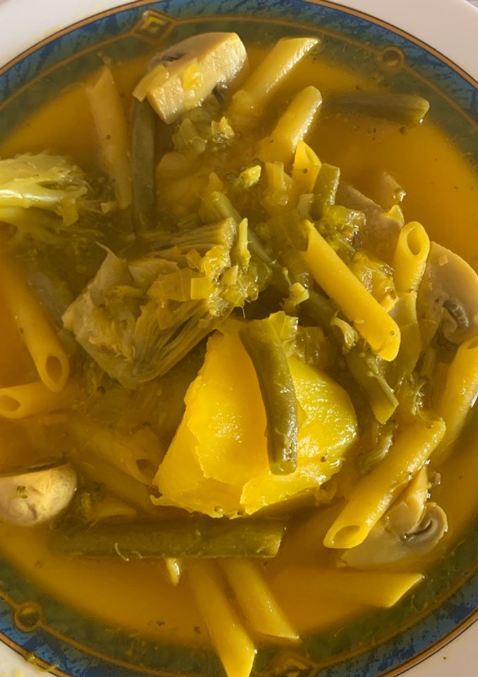 Una foto de 🌿Guisado de macarrones sin carne🌿
