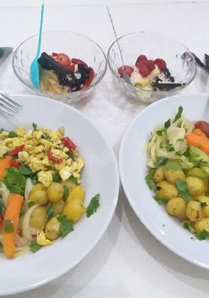 Foto resep Sosis, telur dan kentang