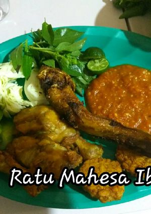 Foto resep Sambal Pecel Lele Dan ayam ala pedagang