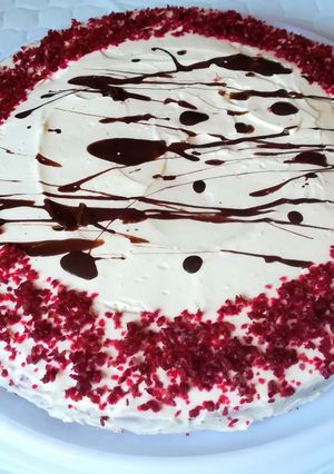 Una foto de Red velvet caKe-to. Queque sin azúcar, sin gluten