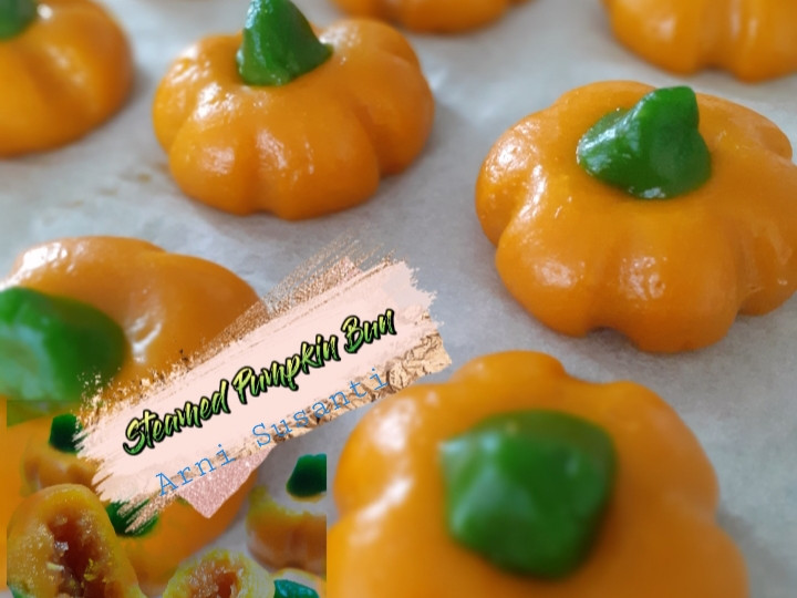 Resep 104.Steamed pumpkin bun (Kue Labu Kuning Kukus), Bikin Ngiler