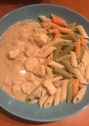 Mustáros tricolor csirke recept fotója