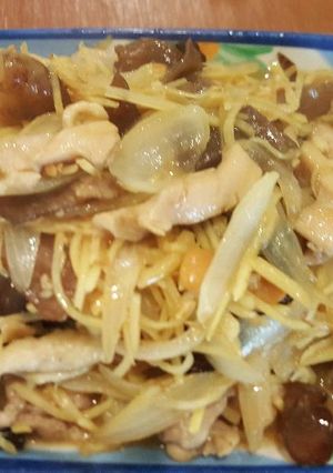 รูปของ ไก่ผัดขิง