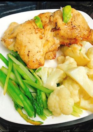 Hình của món Đùi gà nướng lò chiên không dầu Healthy.
