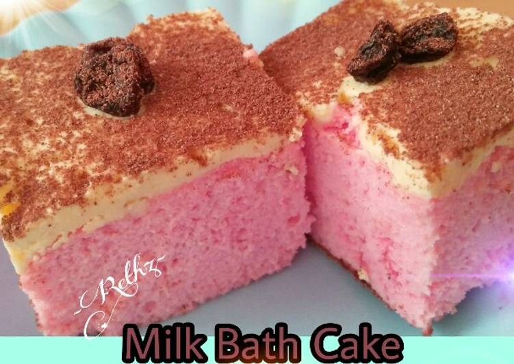 Milk Bath Cake/ Kue mandi susu ala rethz