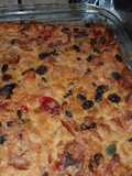 Delicioso Budín con frutas y pasas