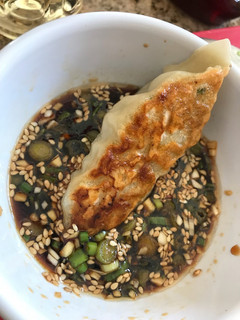 A picture of Dumpling sauce.
