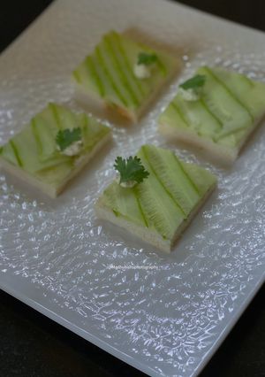 A picture of Classic Cucumber Tea Sandwich.