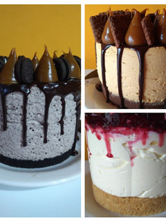 Una foto de Cheesecake oreo, chocotorta, frutos rojos