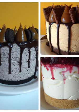 Una foto de Cheesecake oreo, chocotorta, frutos rojos