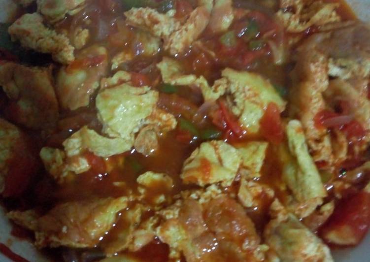Fried egg stew #jikonichallenge