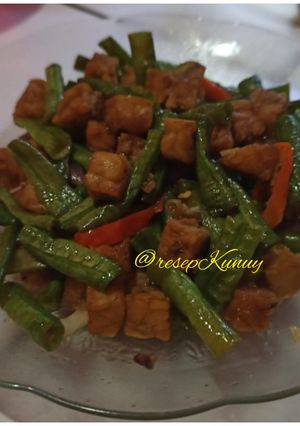 Foto resep Tumis tempe kacang panjang