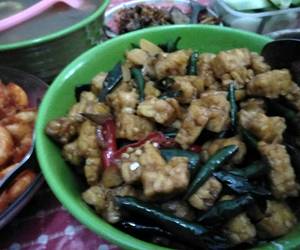 Resep mudah Oseng Tempe cabe hijau Nikmat Lezat