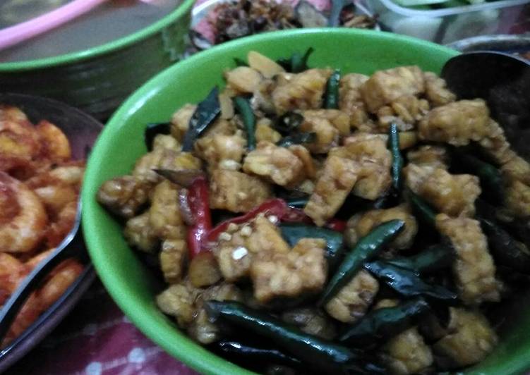 Oseng Tempe cabe hijau