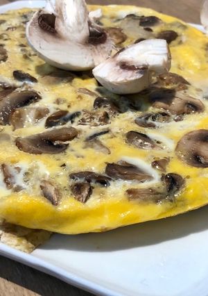 Une photo de Frittata aux champignons
