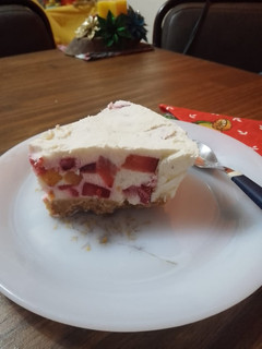 Una foto de Cheesecake de Naranja con Mix Frutal de Cerezas...y algo más