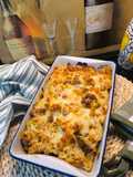Csirkehúsos kétsajtos mac 'n' cheese
