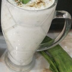 A picture of Cucumber Ginger Tulsi Spiced Buttermilk.