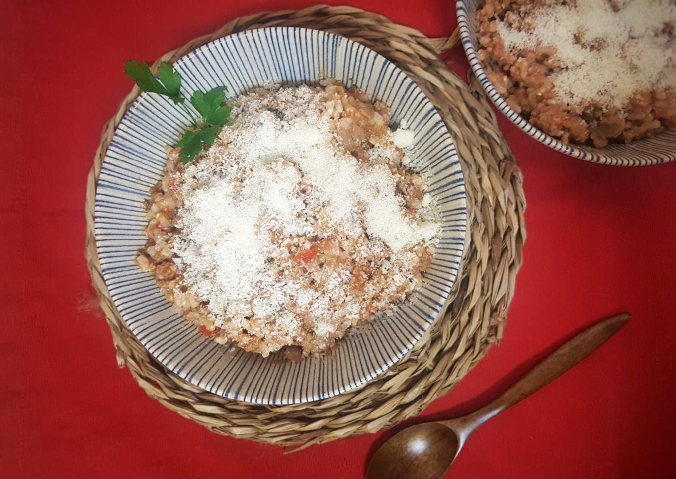 Arroz integral "boloñesa"