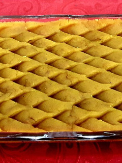 عکسی از دستور حلوای زعفران