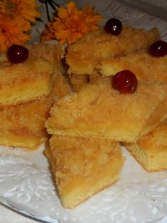 Ananászos-kókuszos rombusz recept fotója