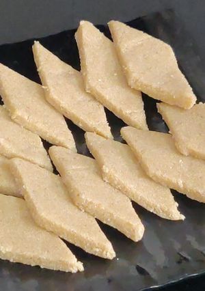 A picture of Sooji katli | semolina sweets.