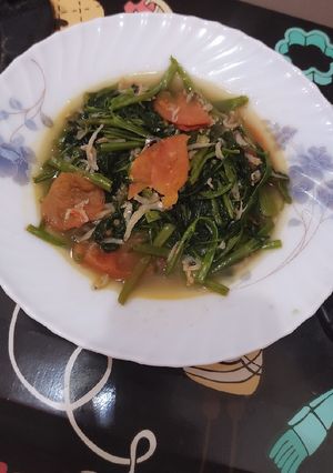 Foto resep 380. Kangkung Teri Nasi Bumbu Kencur