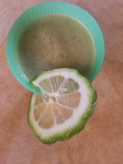 A picture of Banana avocado smoothie# author Marathon contest #.