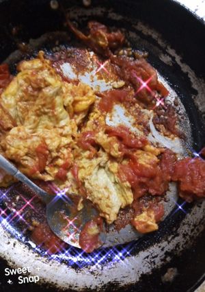 صورة لوصفة طماطم وبيض 🍳
