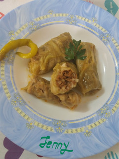 Una foto de Rollitos de repollo con carne picada