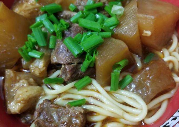 Simple Way to Prepare Quick Taiwanese Beef Brisket Noodles 台灣牛肉麵