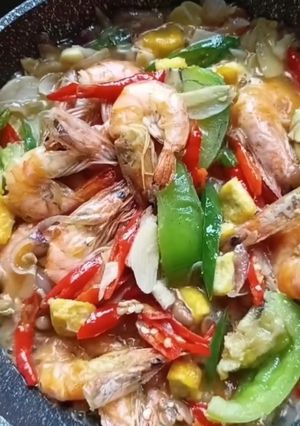 Foto resep Udang Tahu Saus Tauco