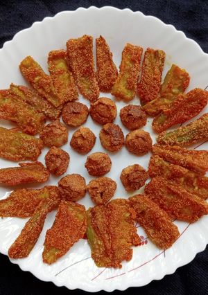 A picture of Ridge Gourd Slices.