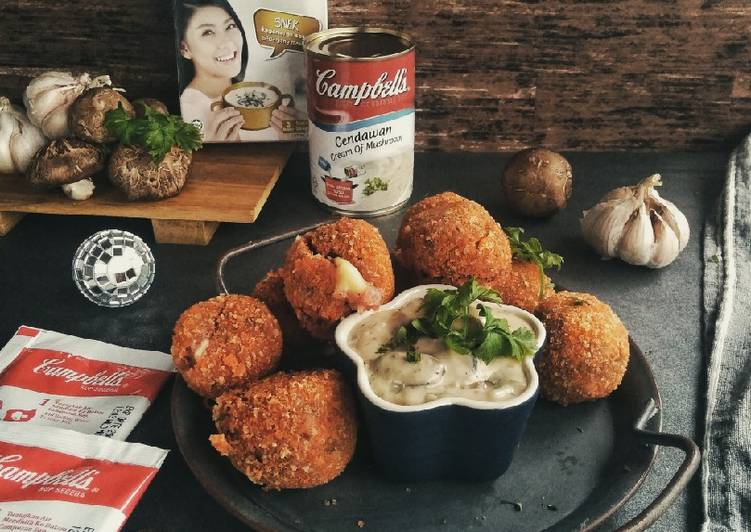 Resepi Mushrooms dipping yang Mudah