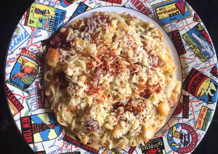 Cara Cepat EnakNugget pizza mie