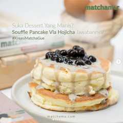 รูปของ Souffle Pancake Vla Hojicha