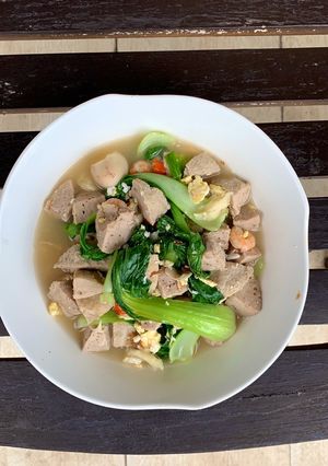 Foto resep Tumis Sawi Bakso