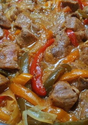 Φωτογραφία της συνταγής Χοιρινό με λαχανικά στην κατσαρόλα