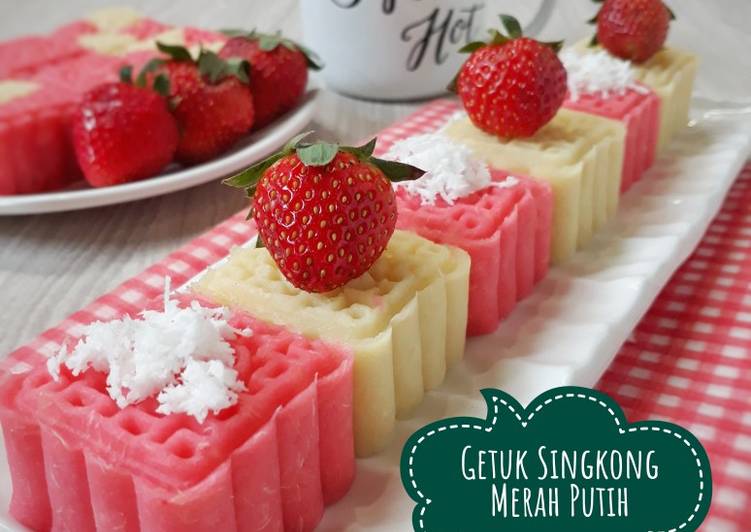 Resep 666. Getuk Singkong Merah Putih yang Lezat Sekali