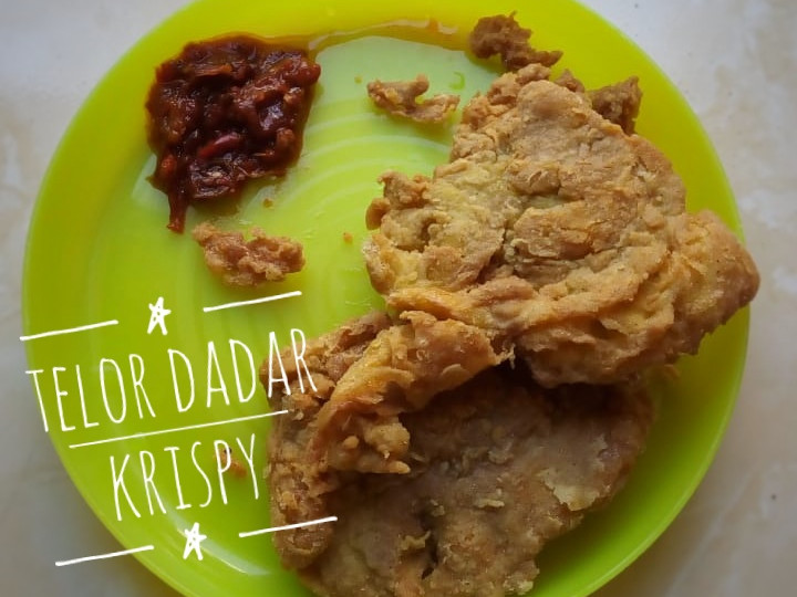 Resep Telor Dadar Krispi (Telor Dadar Geprek), Lezat