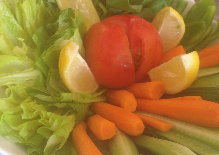 Steps to Make Homemade Veggies salad