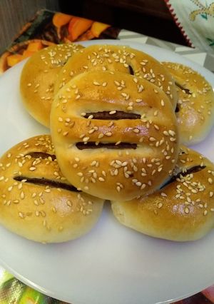 صورة لوصفة فطائر بحشوة معجون التمر (عجوة) 😋 ♥️