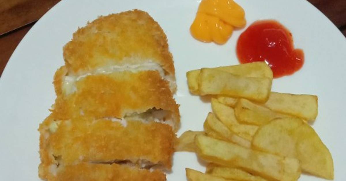 Resep Chicken katsu mozarella oleh tatik asriasih Cookpad