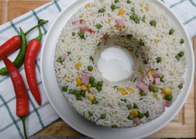 Recipe of Perfect White Rice and Ham Recipe
