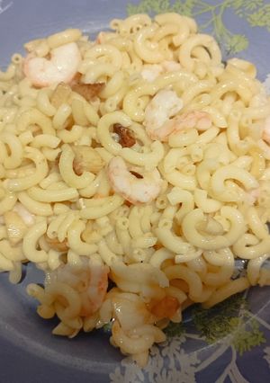 Una foto de Fideuá con gambas