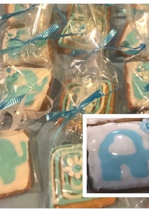 Una foto de Galletas decoradas con glass