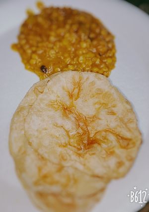 A picture of Luchi cholar dal(puri chana dal).