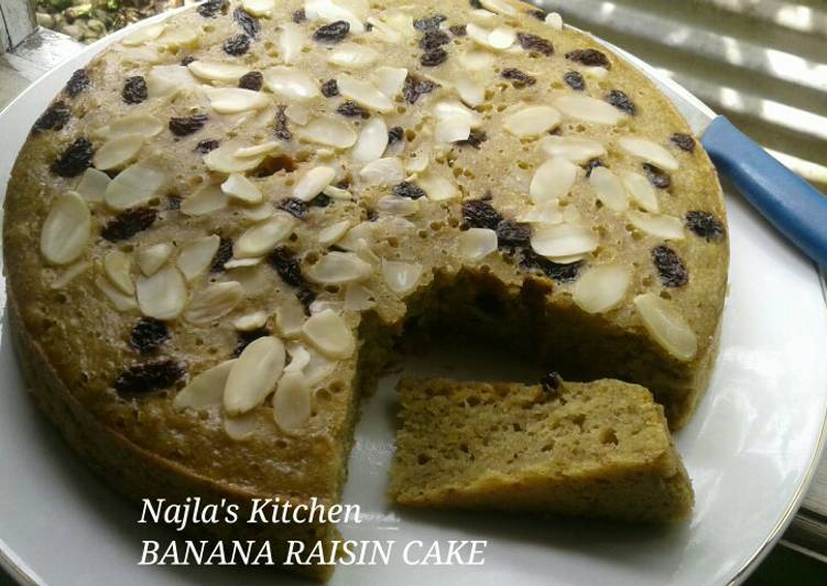 Banana Raisin Cake