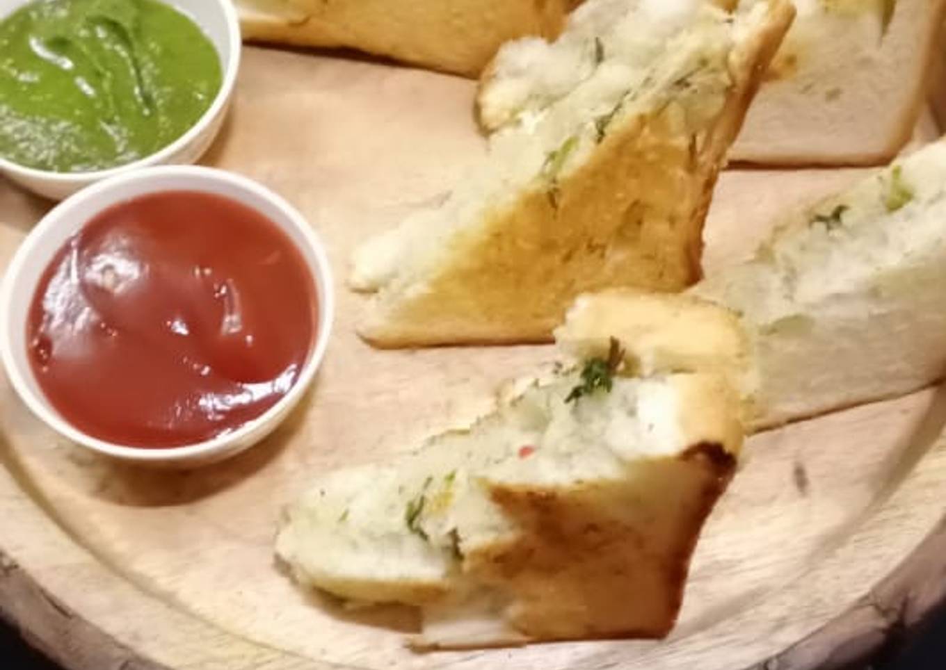 Cheese potato toast