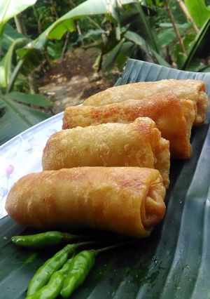 Foto resep Lumpia isi rebung telur ebi